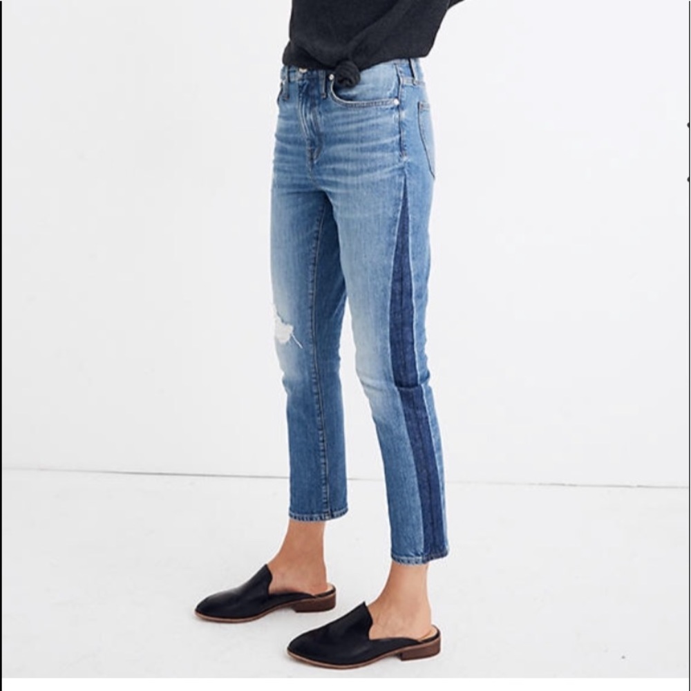 Madewell high rise slim boyfriend jeans